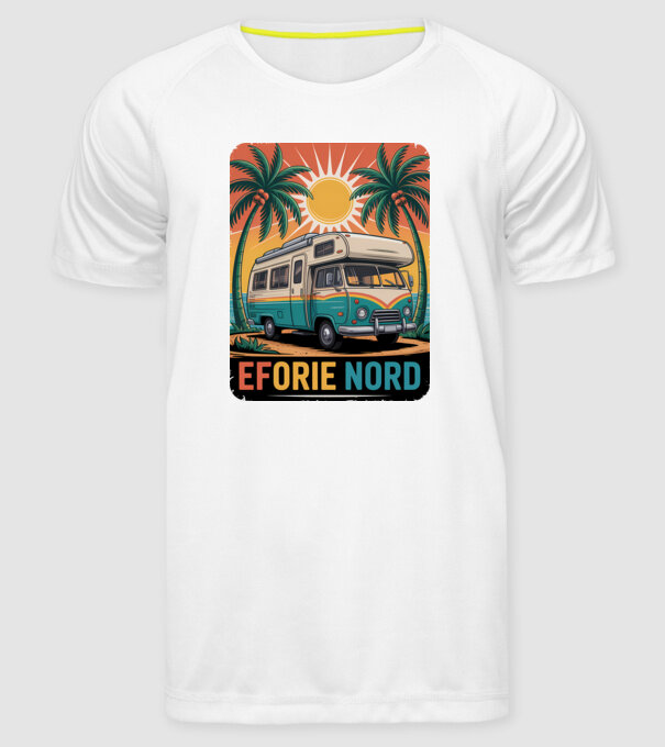 Eforie Nord model alb pe tricou