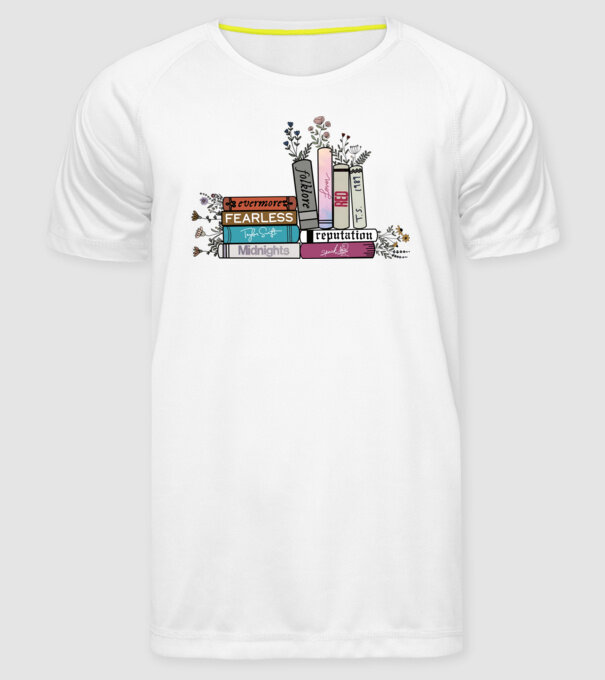 Eras tour books color 2 model alb pe tricou