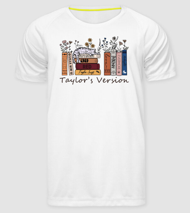 Eras tour books color cat model alb pe tricou