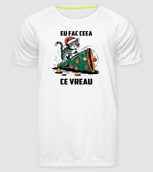 Eu fac ceea ce vreau Alb model alb pe tricou