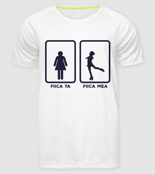 fiica ta - fiica mea model alb pe tricou