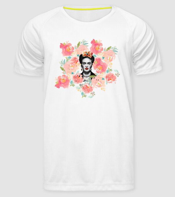 Frida Kahlo 2 model alb pe tricou