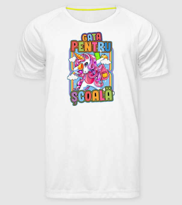 Gata pentru școală D1947707 model alb pe tricou