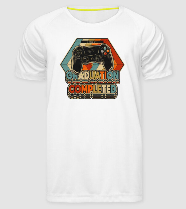 Graduation Completed model alb pe tricou
