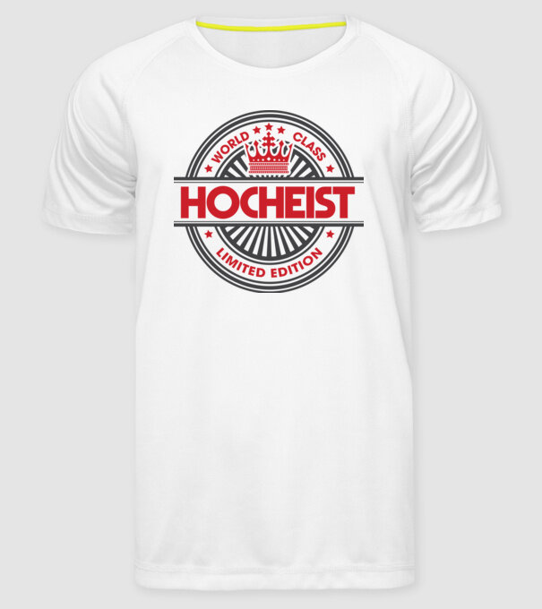 hocheist model alb pe tricou