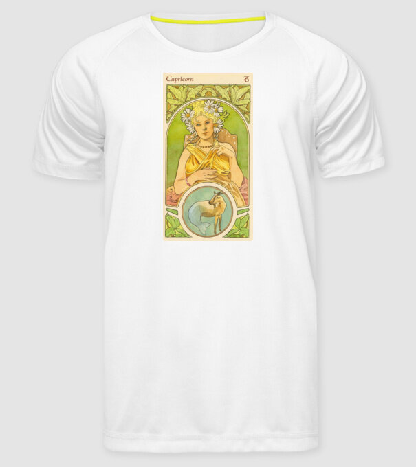 Horoscop Tarot CAPRICORNUL model alb pe tricou