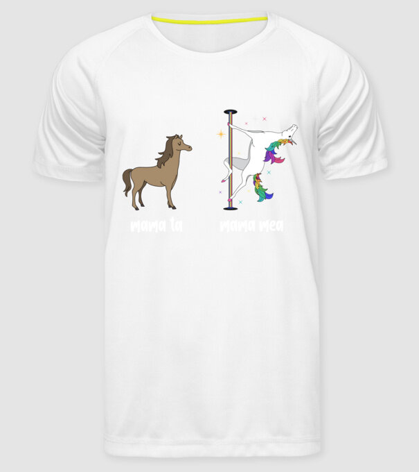 mama ta - mama mea model alb pe tricou