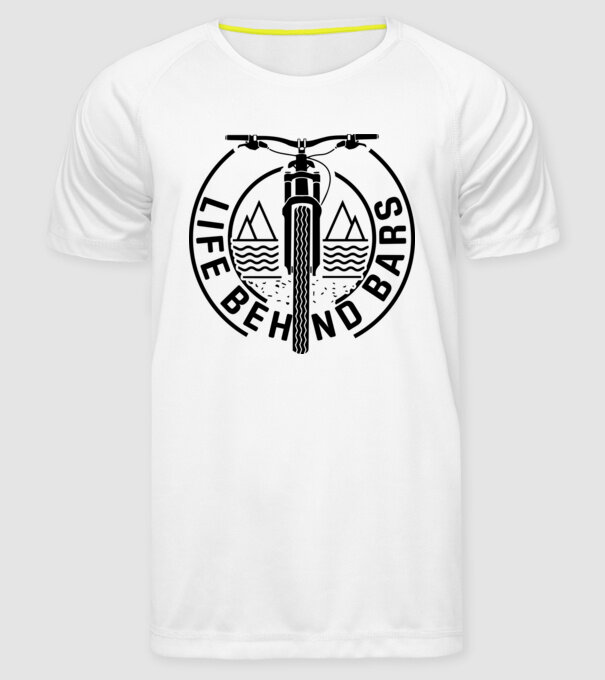 Life behind bars model alb pe tricou