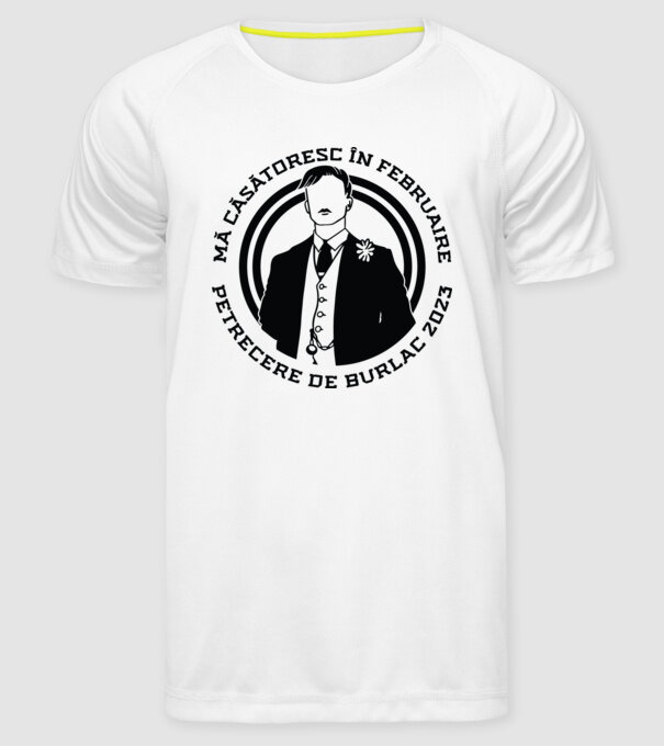 mă căsătoresc în februarie model alb pe tricou