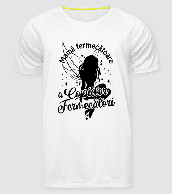 Mamă fermecătoare a copiilor fermecători model alb pe tricou
