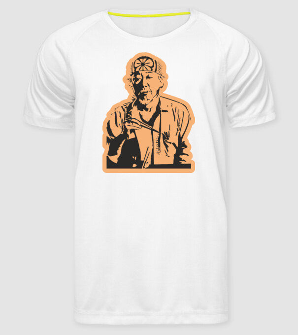 Mister miyagi cobra kai model alb pe tricou