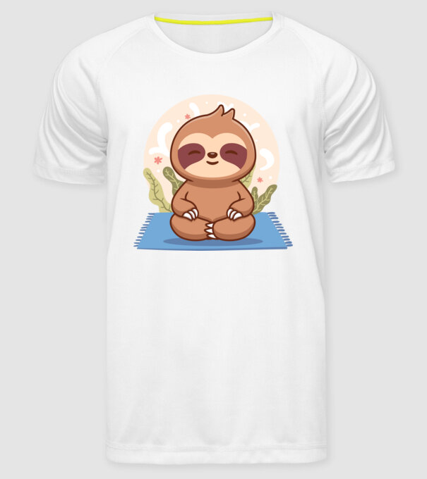 Namaste model alb pe tricou