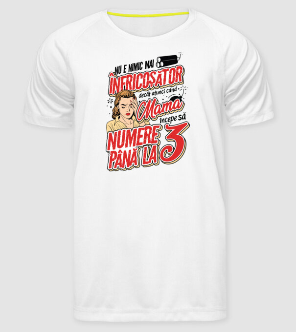 Nu e nimic mai înfricoșător decât model alb pe tricou