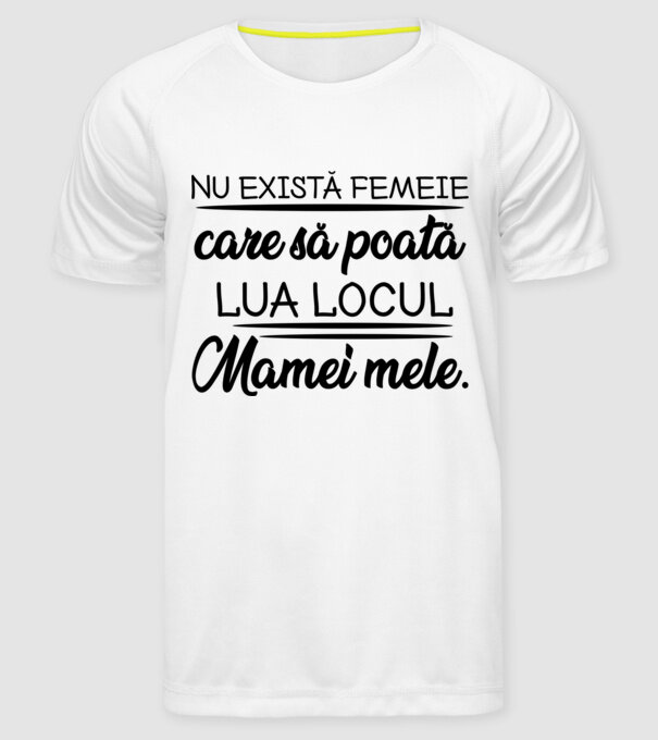 Nu exista femeie model alb pe tricou