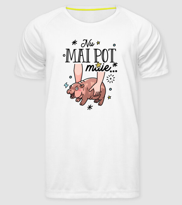 Nu mai pot muie... model alb pe tricou