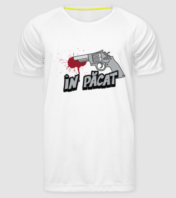 în păcat model alb pe tricou