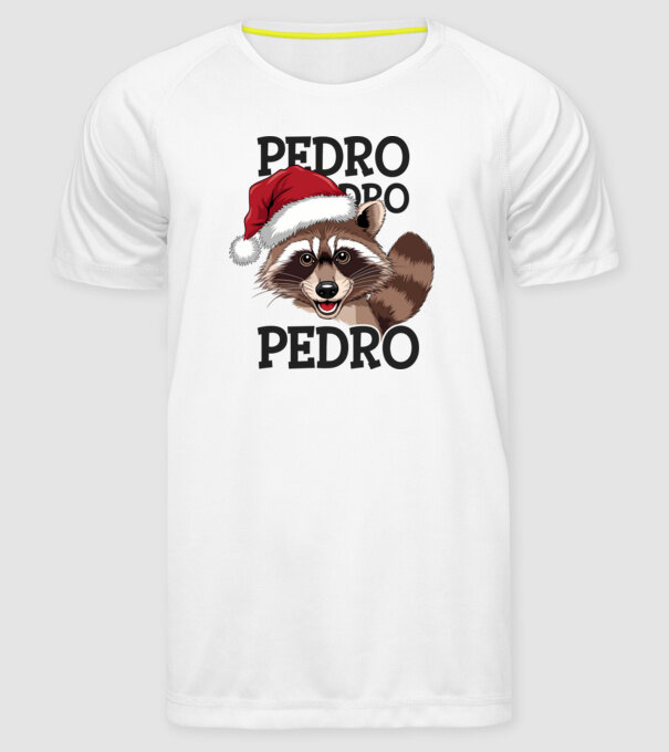 Pedro pedro xmas model alb pe tricou