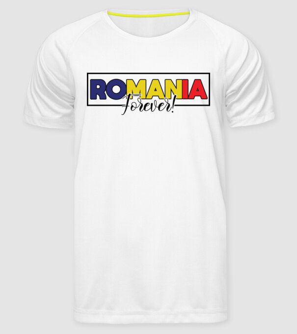 Romania forever model alb pe tricou