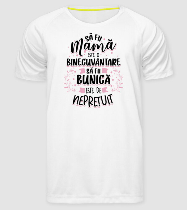 Să fii bunică este neprețuit model alb pe tricou