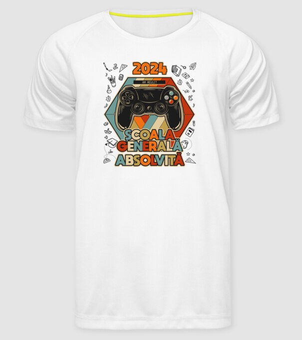școala generală școala generală model alb pe tricou