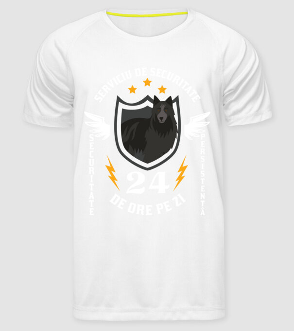 serviciu de securitate - securitate - persistență - 24 de ore pe zi model alb pe tricou