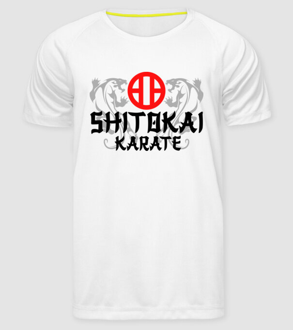 Shitokai Karate model alb pe tricou