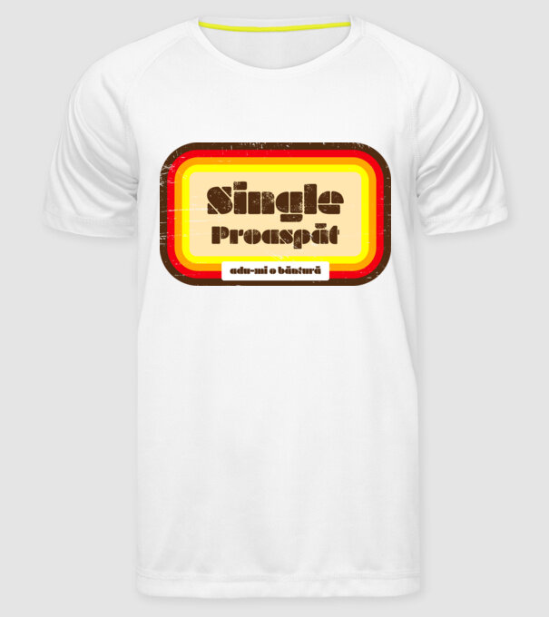 single proaspăt - adu-mi o băutură model alb pe tricou