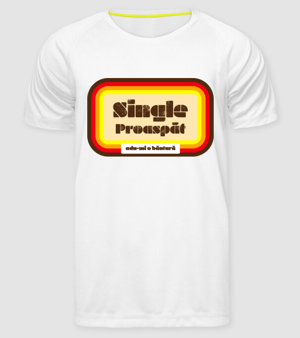 single proaspăt - adu-mi o băutură model alb pe tricou