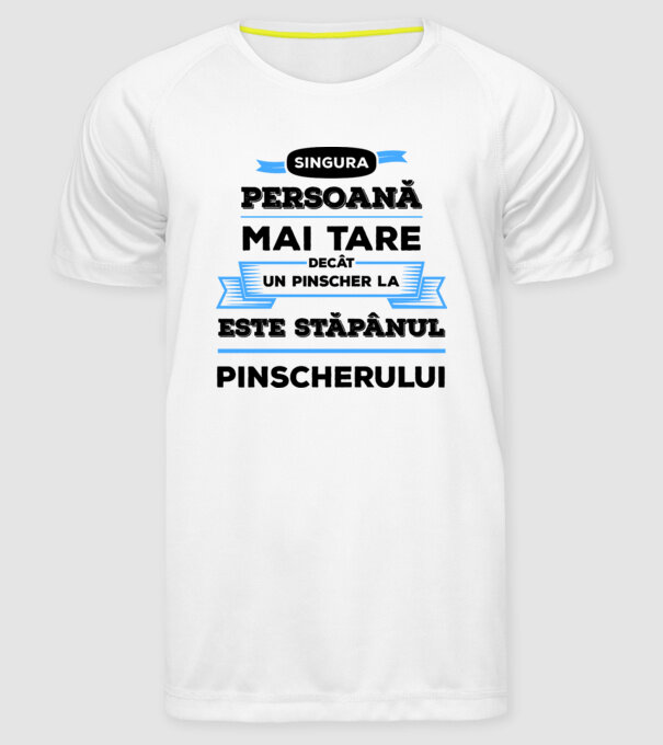 singura persoană mai tare decât un Husky este stăpânul Husky-ului model alb pe tricou