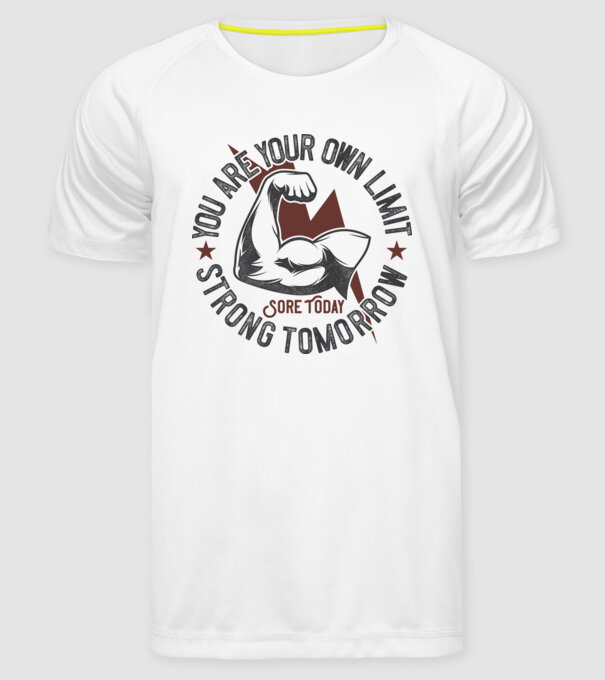Sore Today model alb pe tricou