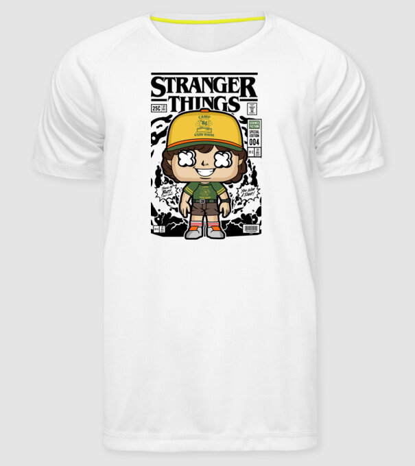 stranger things cereal model alb pe tricou