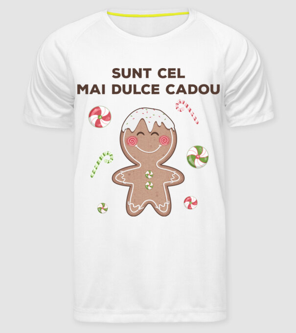 Sunt cel mai dulce cadou model alb pe tricou