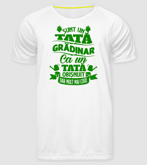 Sunt un tată grădinar model alb pe tricou