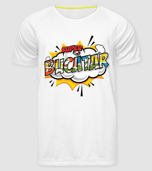 Super Bucătar model alb pe tricou