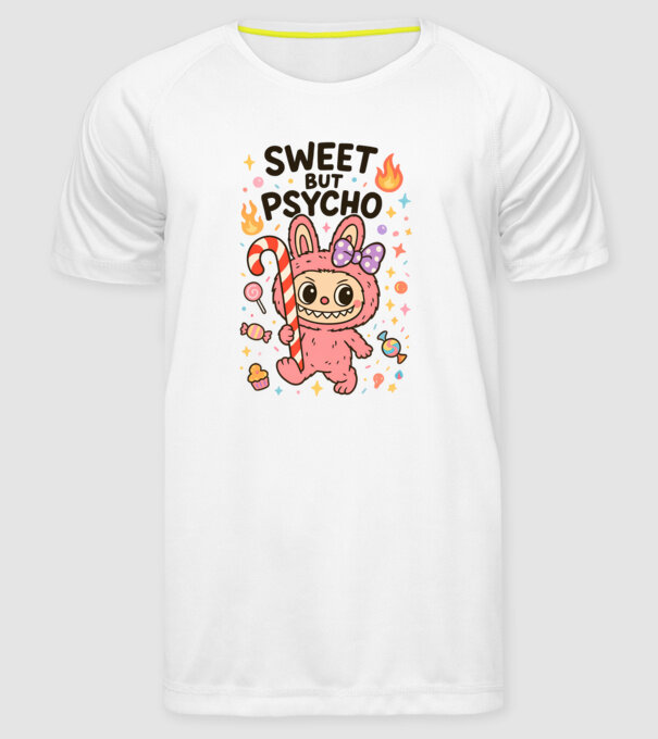 Sweet but psycho model alb pe tricou