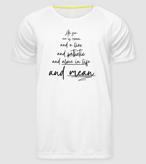 Taylor Swift all you model alb pe tricou