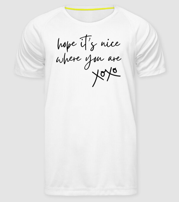 Taylor Swift hope its nice where you are model alb pe tricou