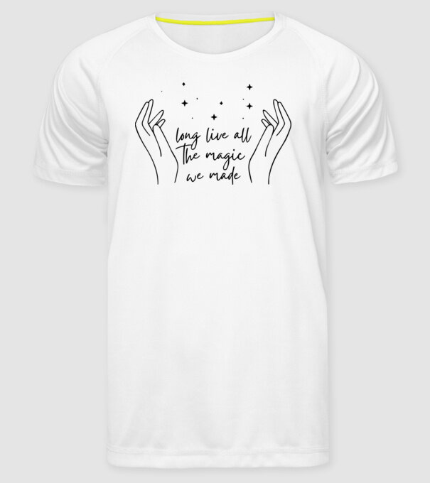 Taylor Swift long live all the magic we made model alb pe tricou