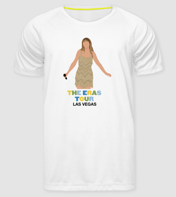 Taylor Swift The Eras Tour Las Vegas model alb pe tricou