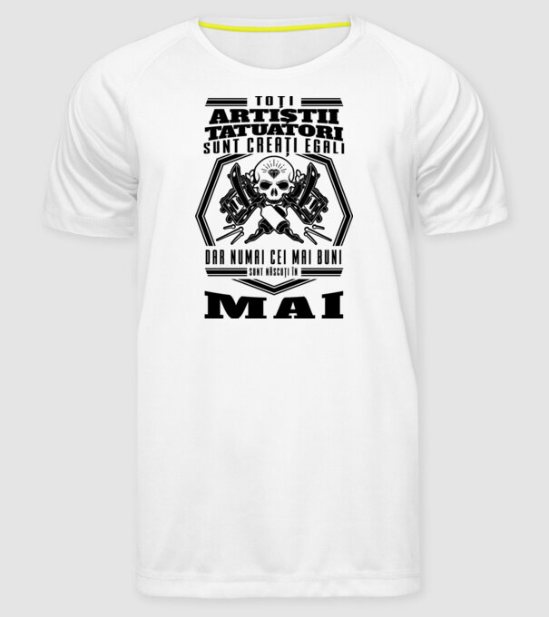 Toți artiștii tatuatori sunt creați egali mai model alb pe tricou
