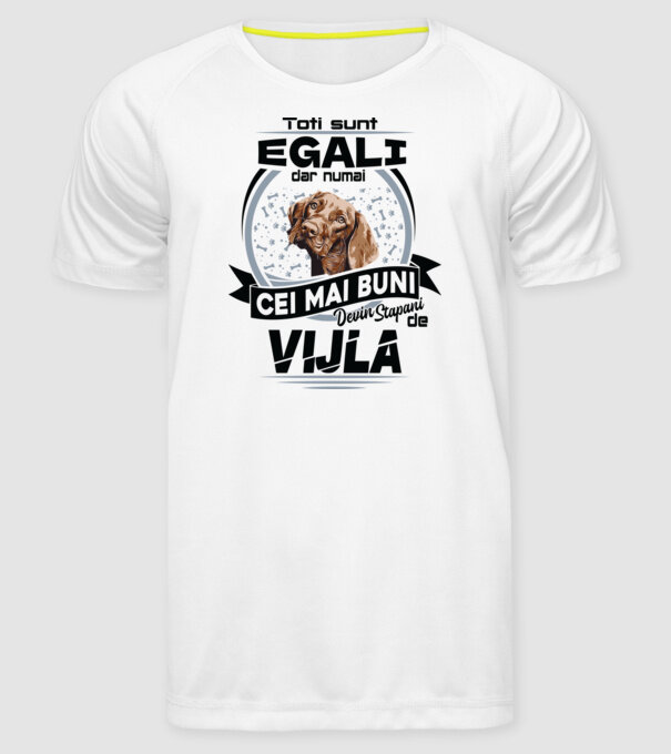 Toți sunt egali, dar numai cei mai buni devin stăpâni de vijla model alb pe tricou