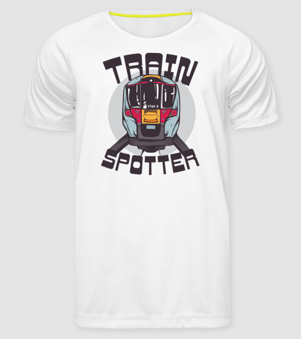 Trenuri model alb pe tricou
