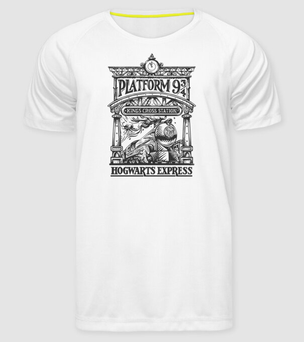 Trenuri model alb pe tricou