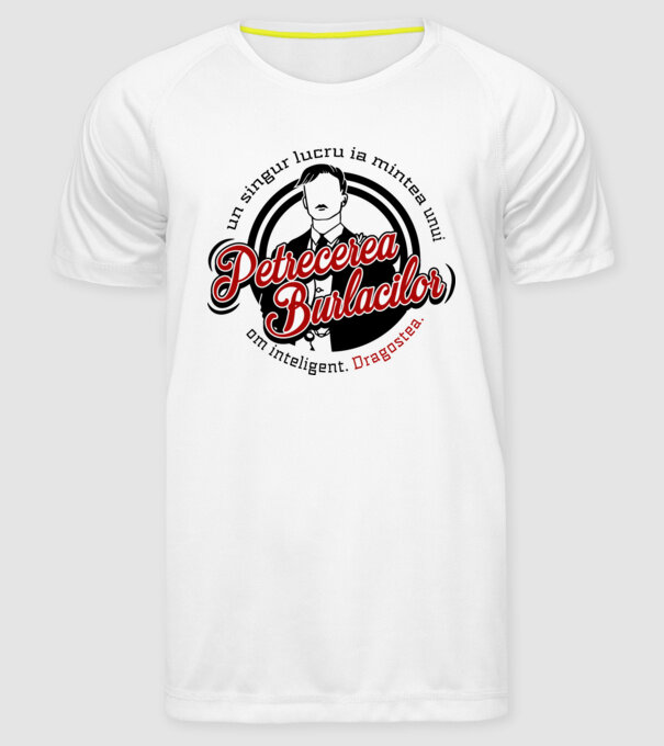 Un singur lucru ia mintea unui om inteligent model alb pe tricou