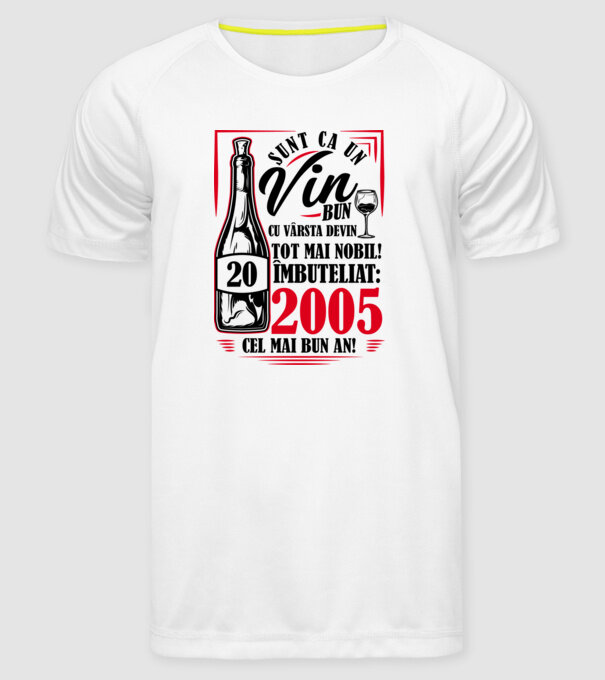 Un Vin Bun 2005 - Alb model alb pe tricou