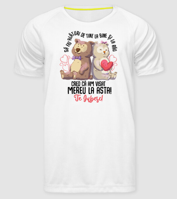 Valentine_Să fiu alături de tine la bine și la rău, cred că am visat mereu la asta model alb pe tricou