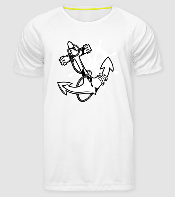 Vapoare model alb pe tricou