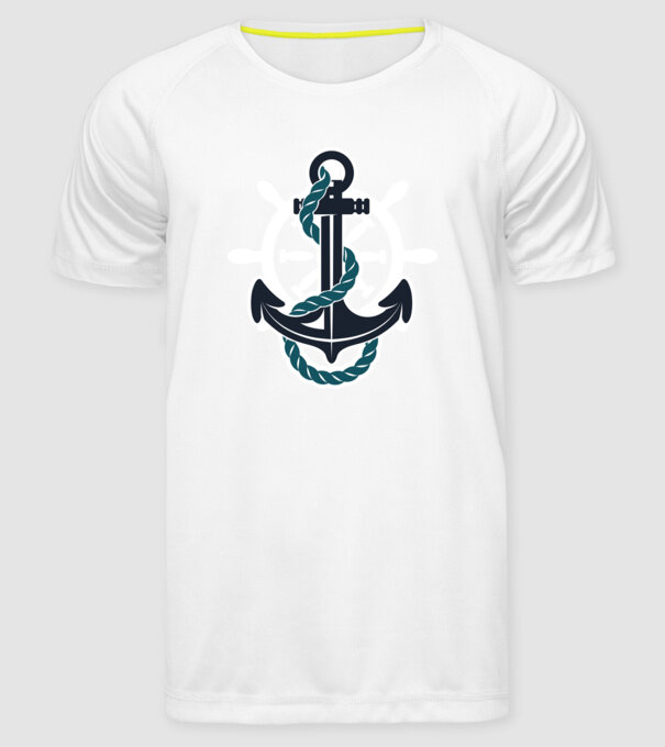 Vapoare model alb pe tricou