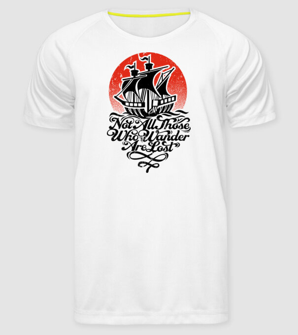 Vapoare model alb pe tricou