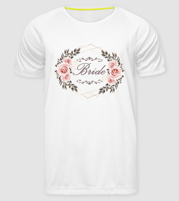 Vintage Bride model alb pe tricou